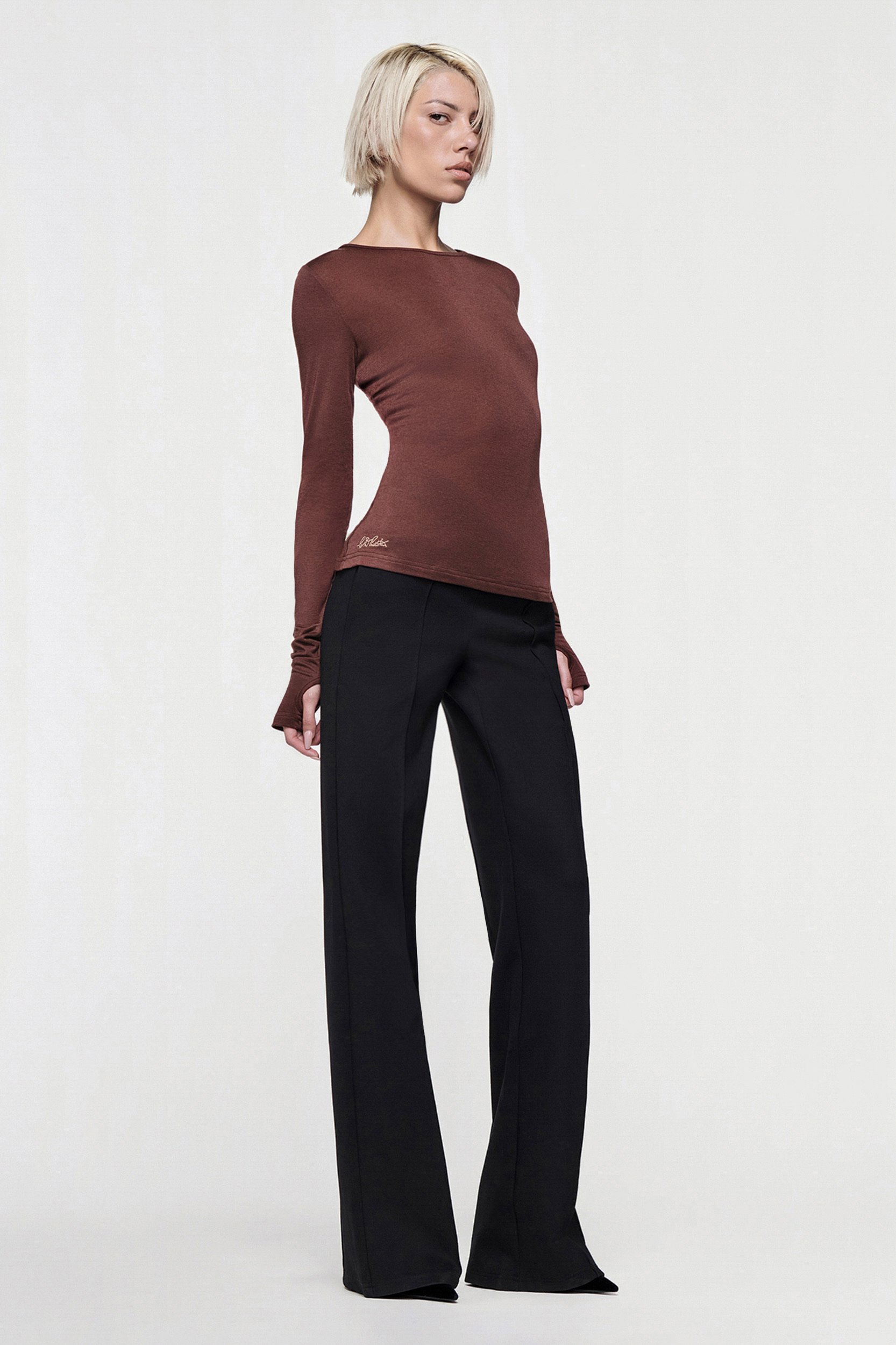 CDP16338-CLAUDIA-LONG-SLEEVE-BASIC-TOP-CHOC-01-FF