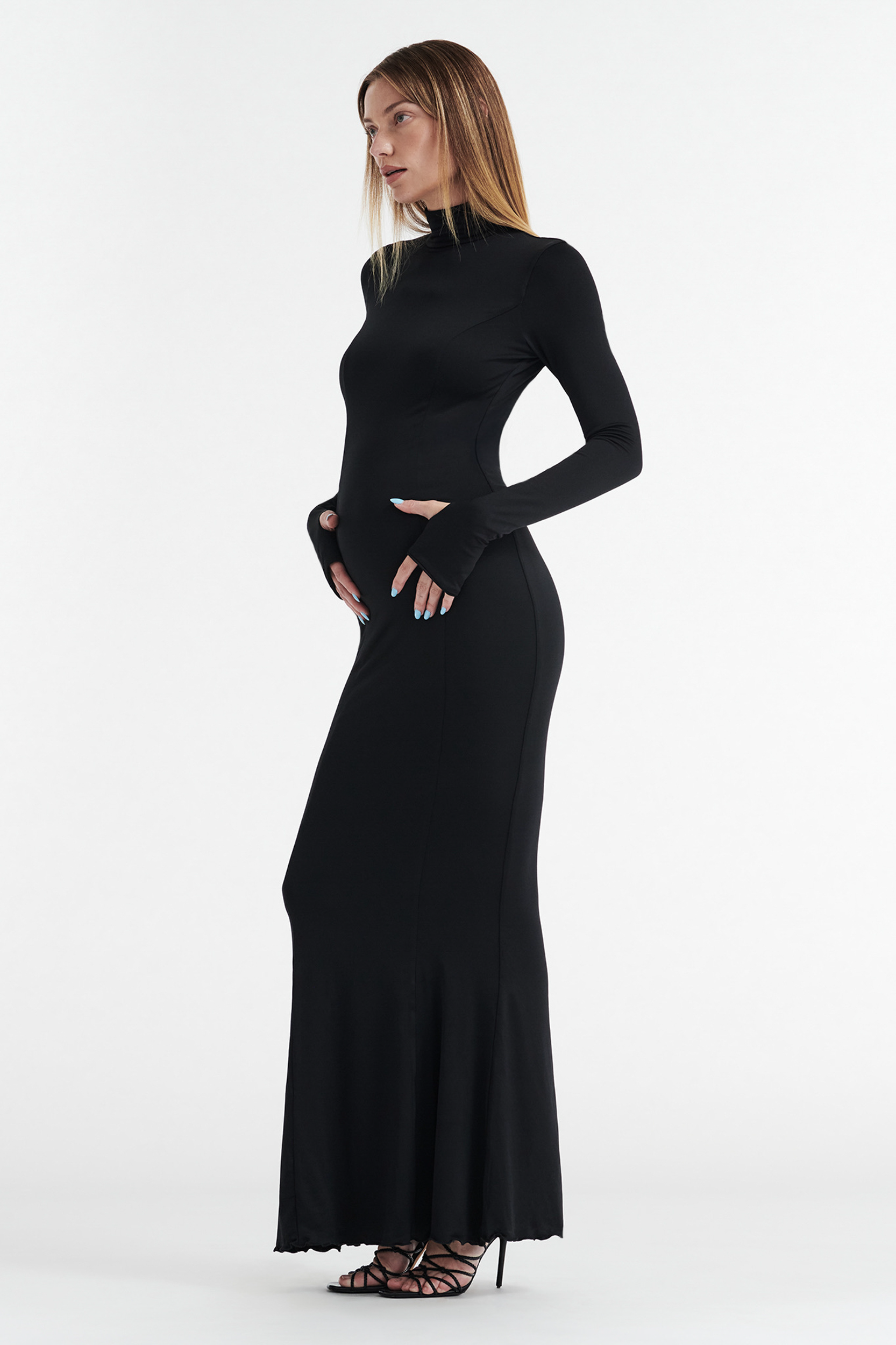 CDP9882-AUDREY-TURTLENECK-LONG-SLEEVE-MAXI-DRESS-BLACK-01