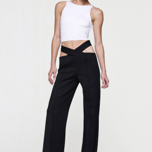 Iamgia JULIETTE WIDE LEG PANT - BLACK
