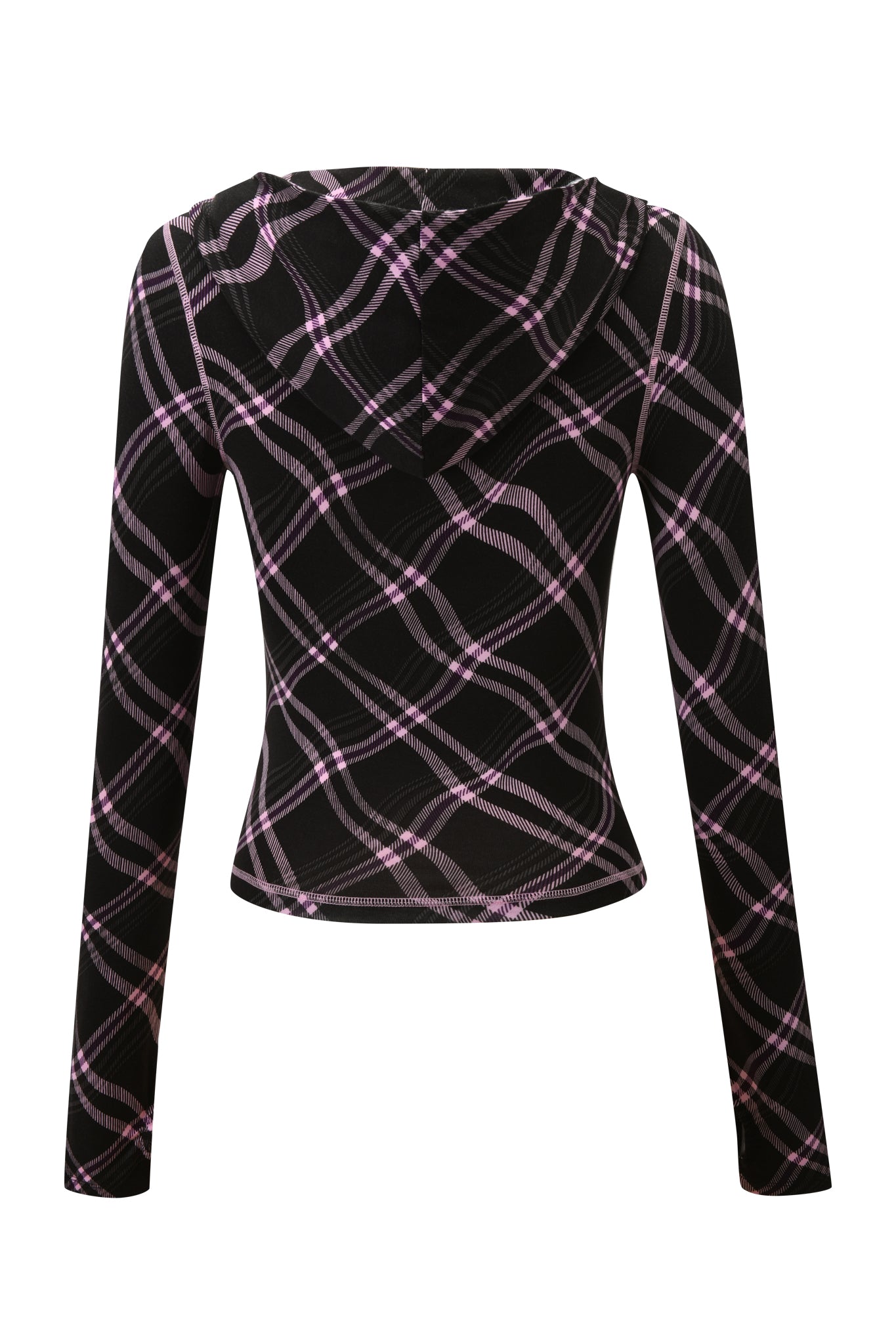 GIA12252-BLACKWARPPLAID-BLAREHOODIE-BACKAPPROVED