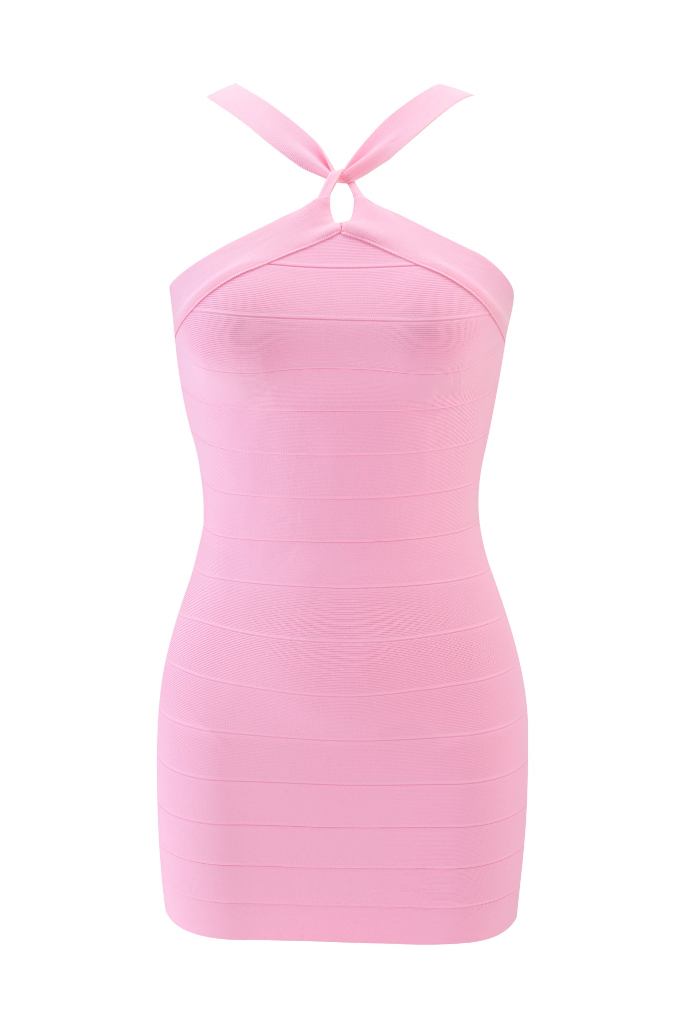 GIA18176-PINK-VESPERABANDAGEMINIDRESS-FRONTAPPROVED