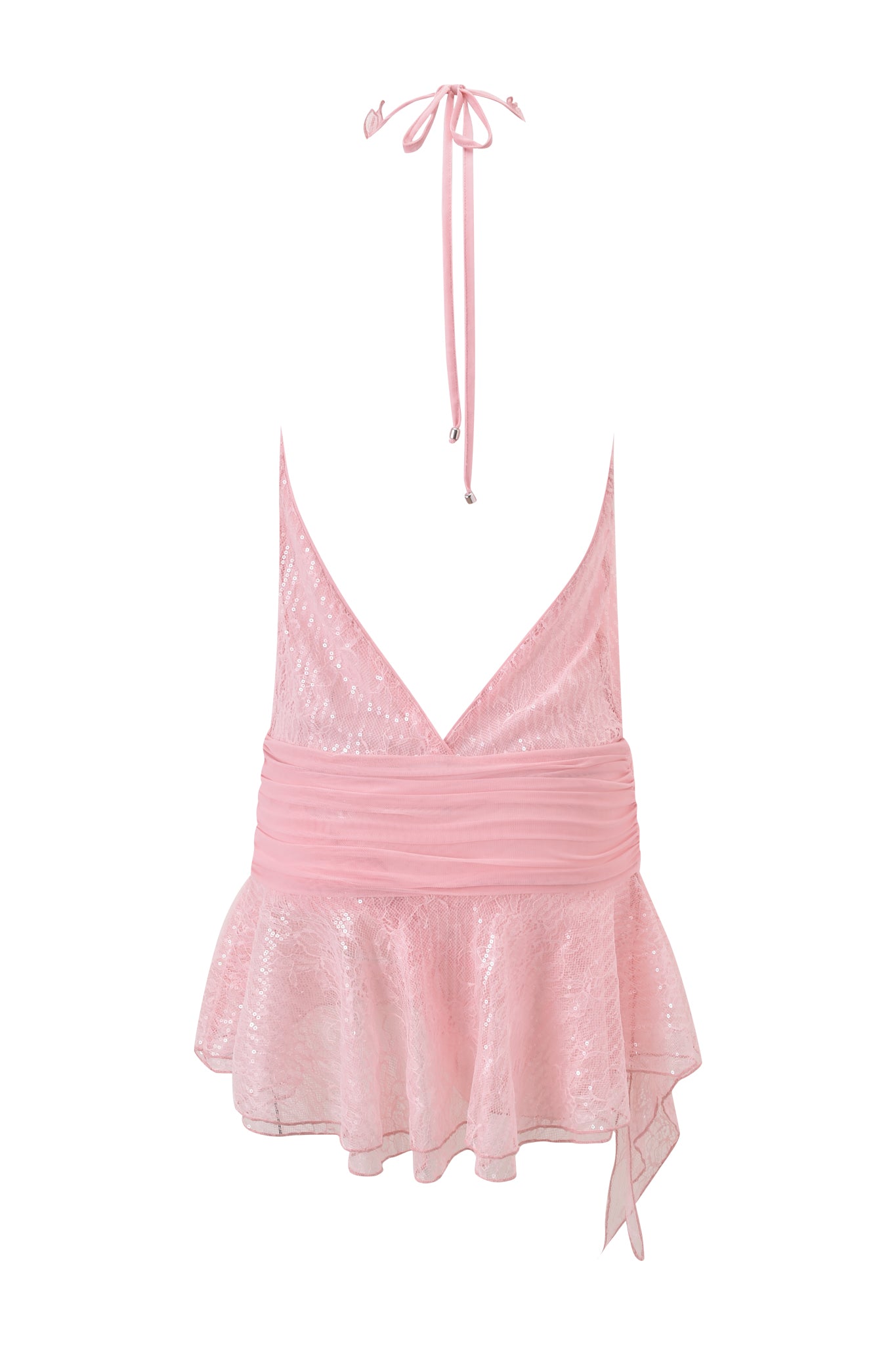 GIA18259-PINK-ARIAHALTERRUFFLEMINIDRESS-BACKAPPROVED