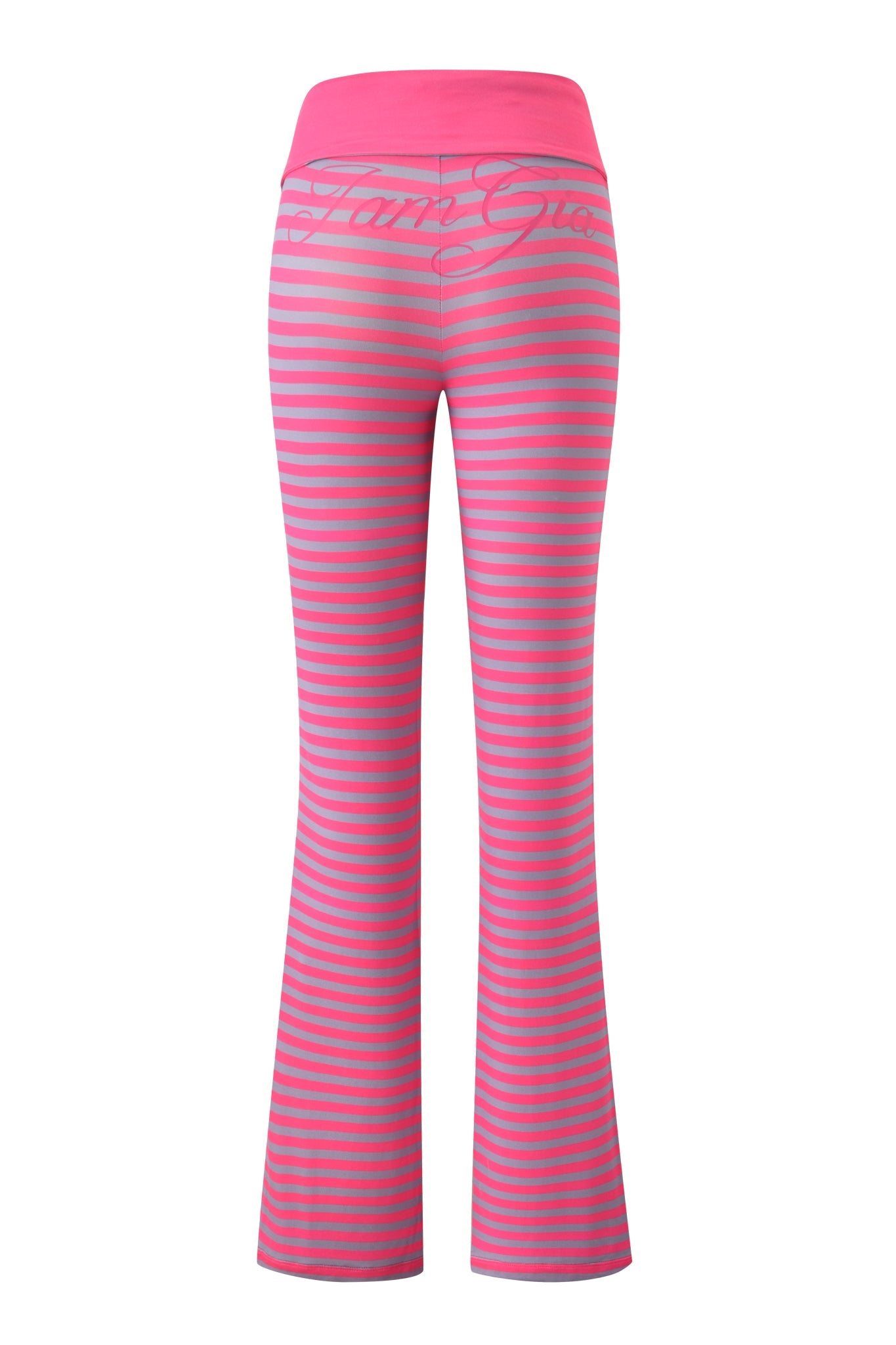 GIA18421-HOTPINKSTRIPE-BLAREFOLDOVERWAISTBANDSTRIPETRACKPANT-BACKAPPROVED