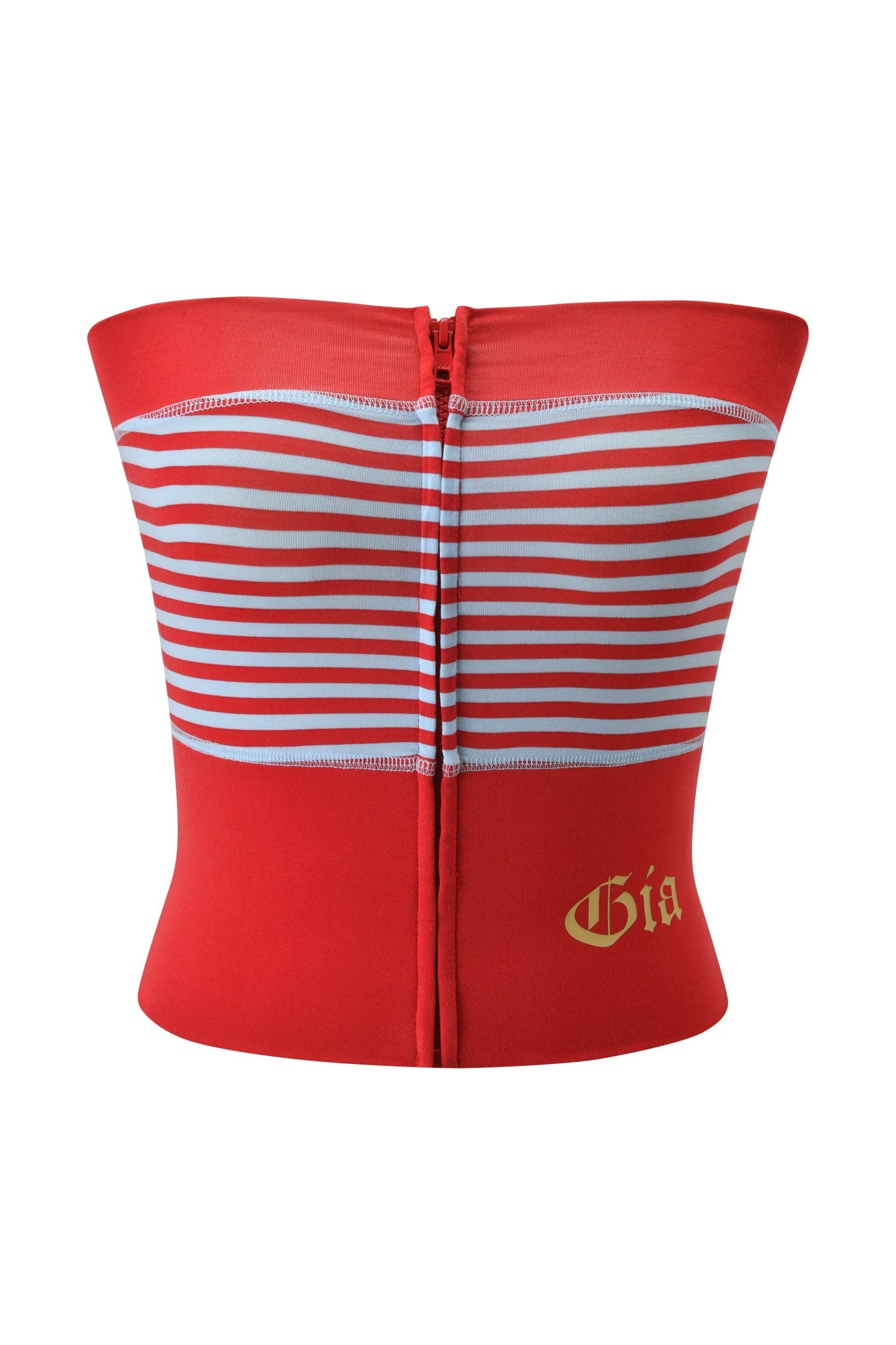 GIA18423-REDSTRIPE-BLAREZIPUPSTRIPEBOOBTUBE-FRONTAPPROVED