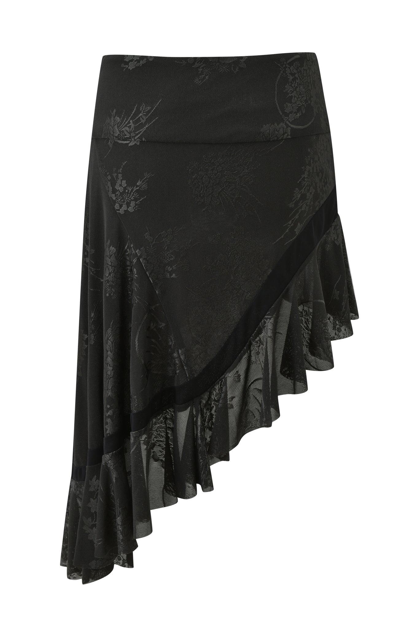 GIA18609-BLACK-ISOLAEASYMMETRICALMINISKIRT-BACKAPPROVED