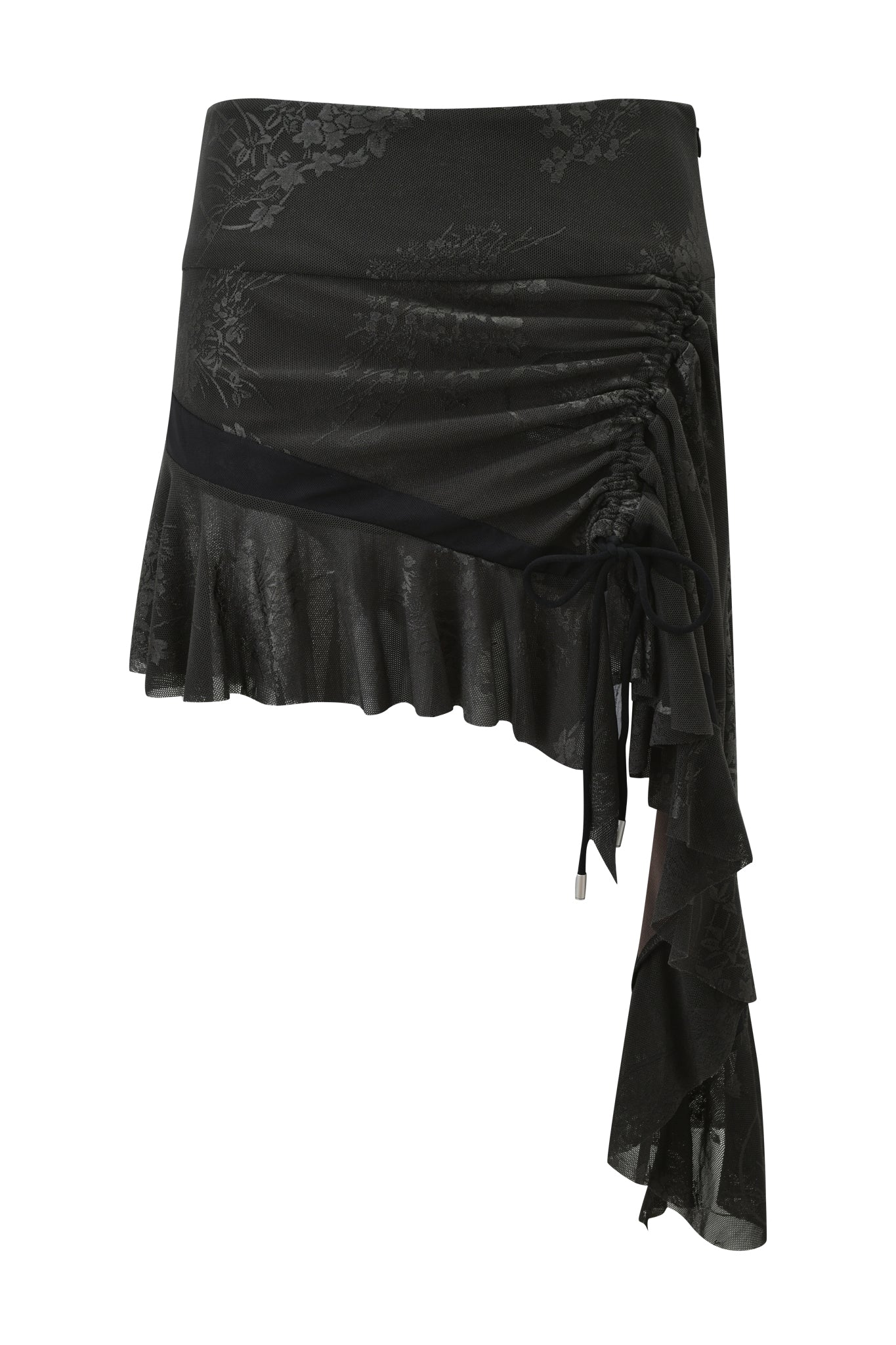 GIA18609-BLACK-ISOLAEASYMMETRICALMINISKIRT-FRONTAPPROVED