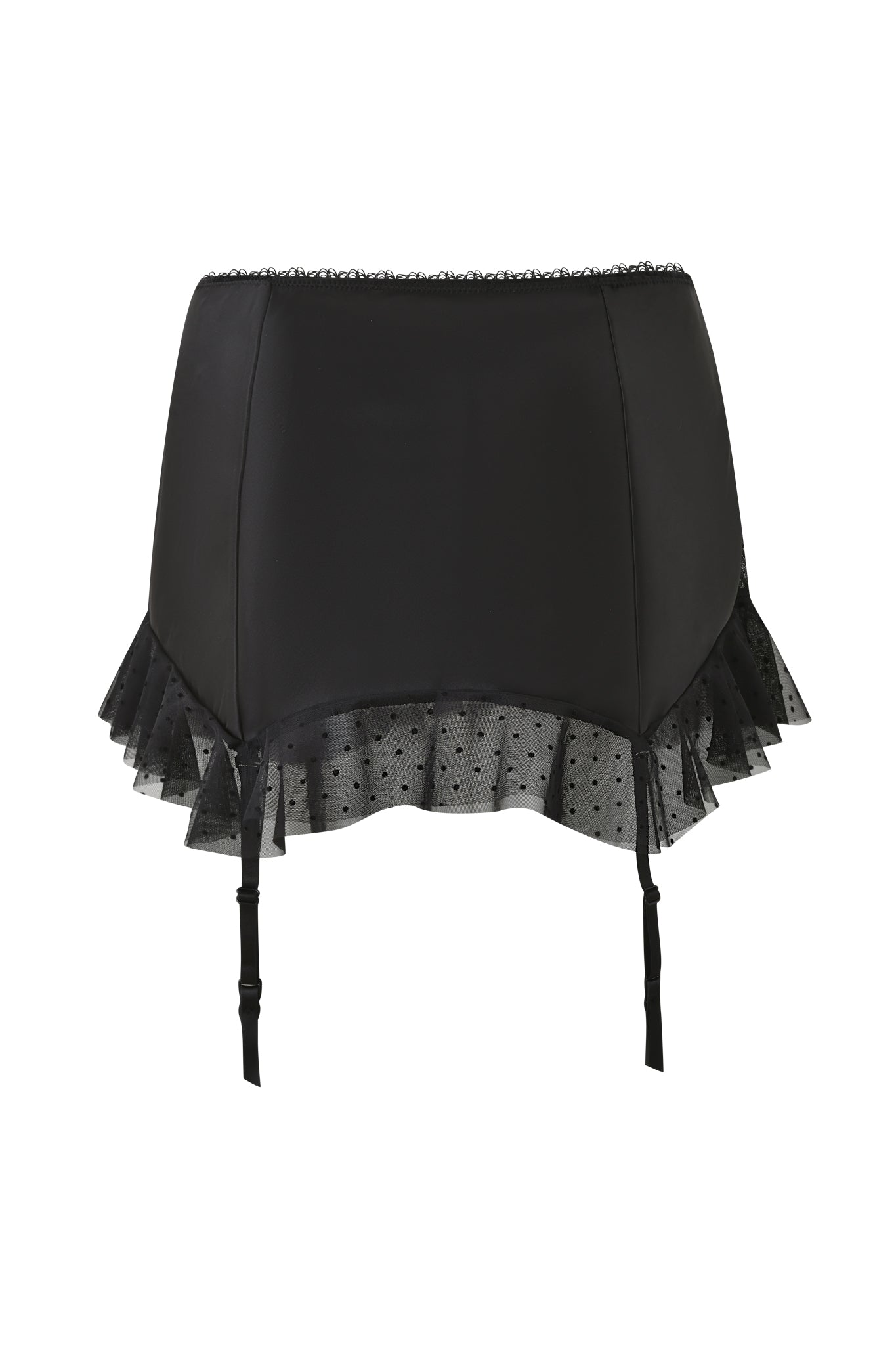 GIA18883-BLACK-CIRAGARTERMINISKIRT-BACK