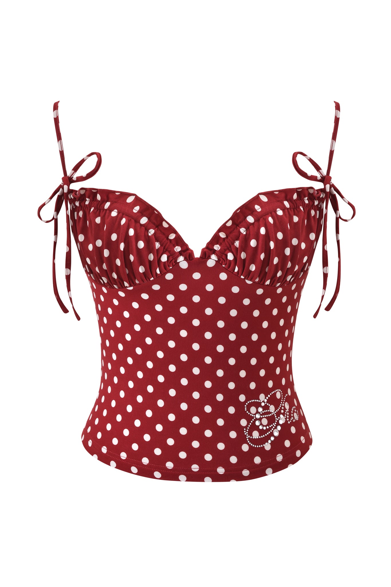 GIAXR17575-REDPOLKADOT-MELANIETOP-FRONTAPPROVED
