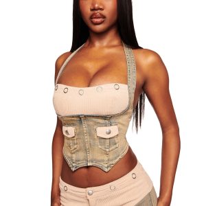 Iamgia TOMMIE CORSET - ANTIQUE DENIM