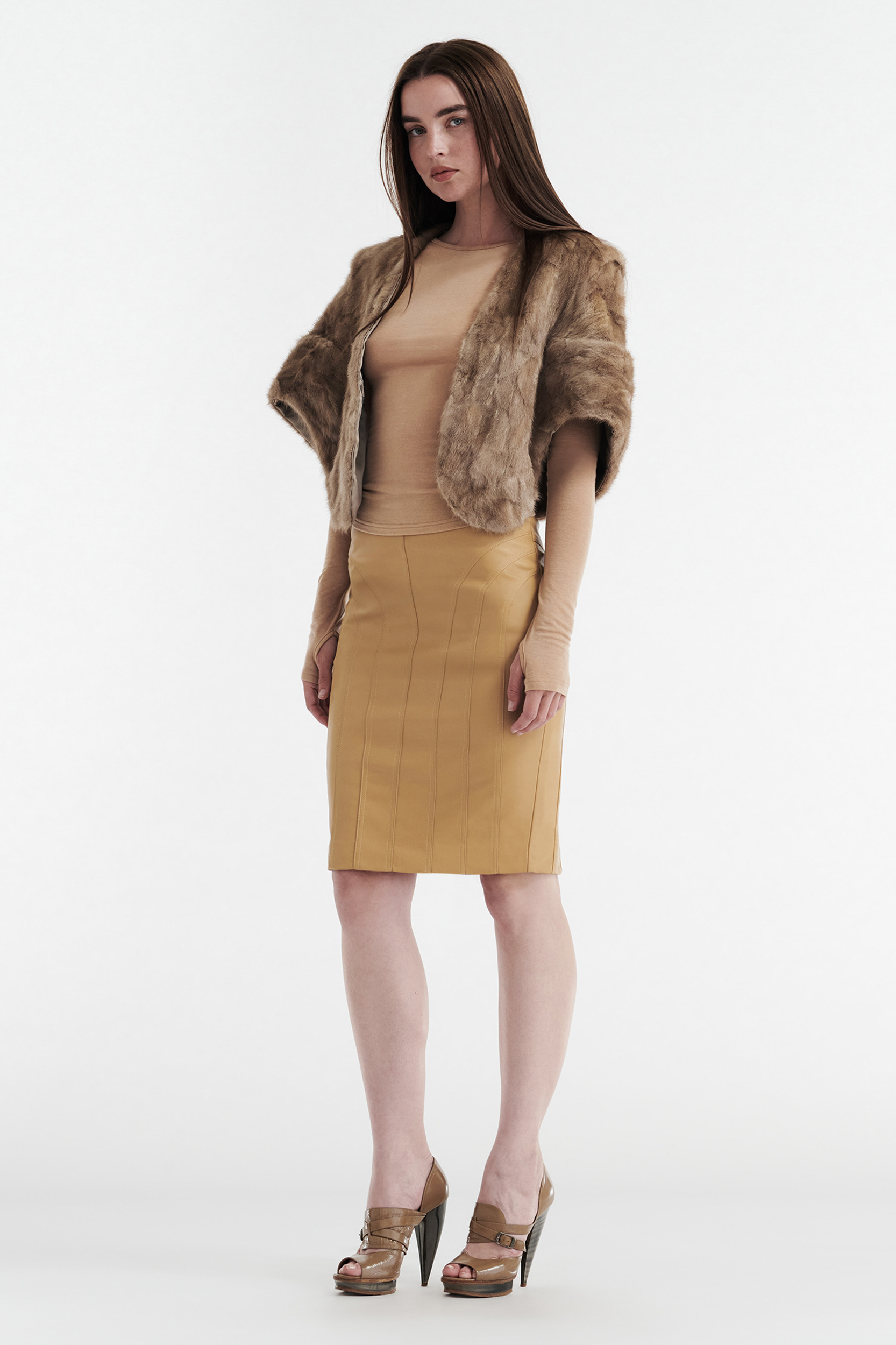 INES-FAUX-LEATHER-PENCIL-SKIRT-TAN-01